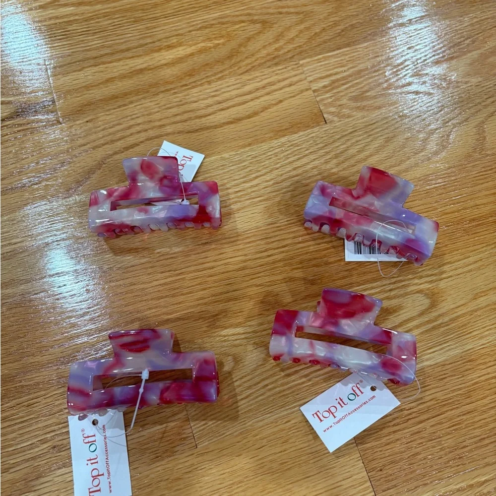 Top It Off Pink Hair Claw Clip - Picture 1 of 2